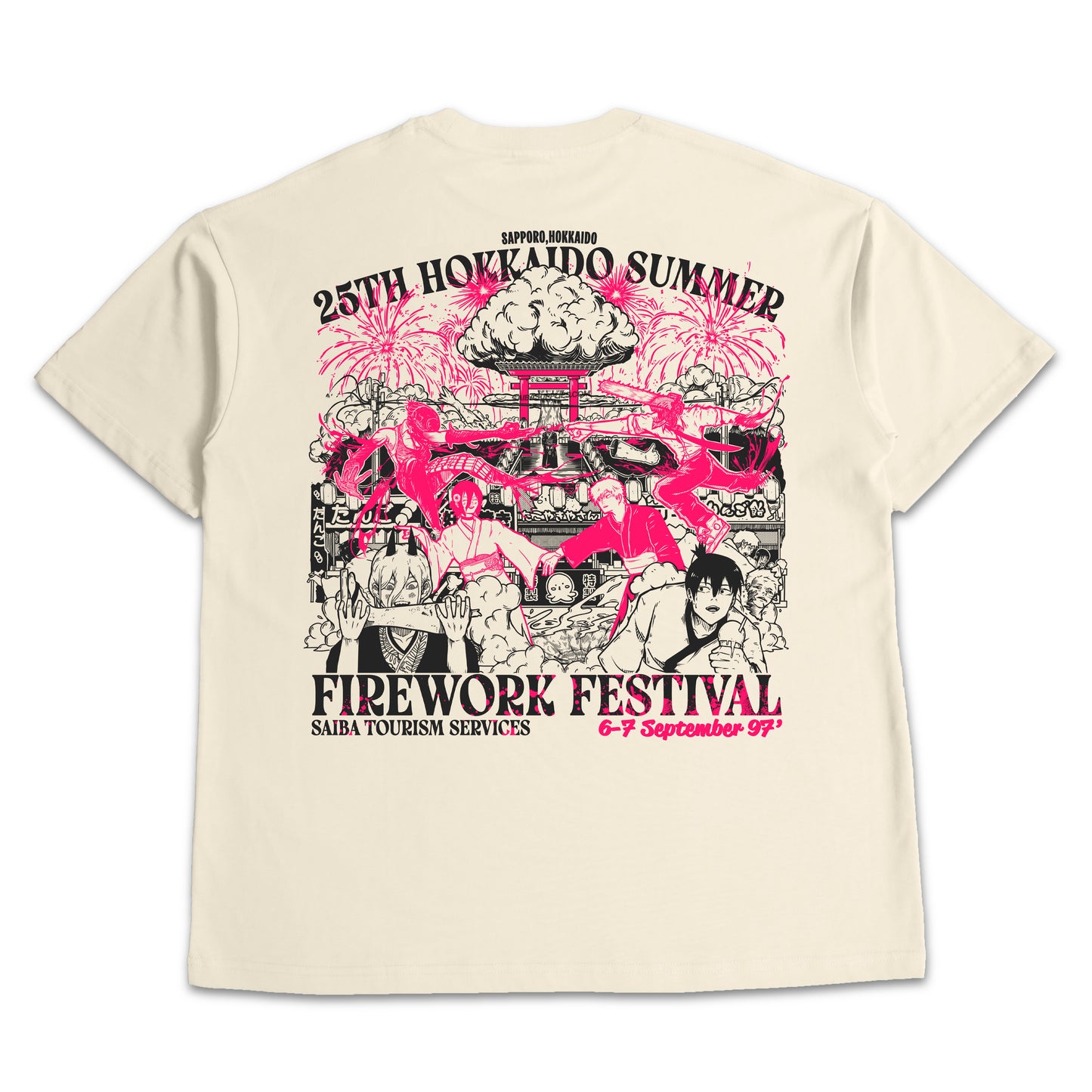 (Pre-order) 25th Hokkaido Summer Firework Festival Oversized T-Shirt
