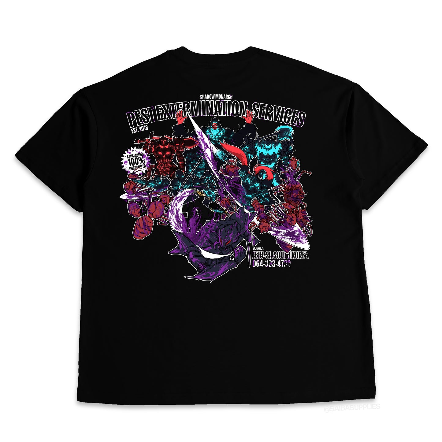 (Pre-Order) Shadow Monarch Pest Extermination Services Oversized T-shirt