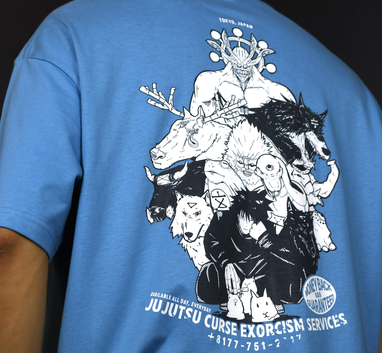 (Discontinued) Jujutsu Exorcism Services Megumi Fushiguro Oversized T-Shirt