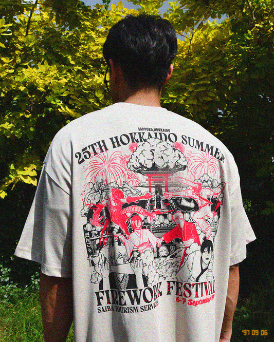 (Pre-order) 25th Hokkaido Summer Firework Festival Oversized T-Shirt