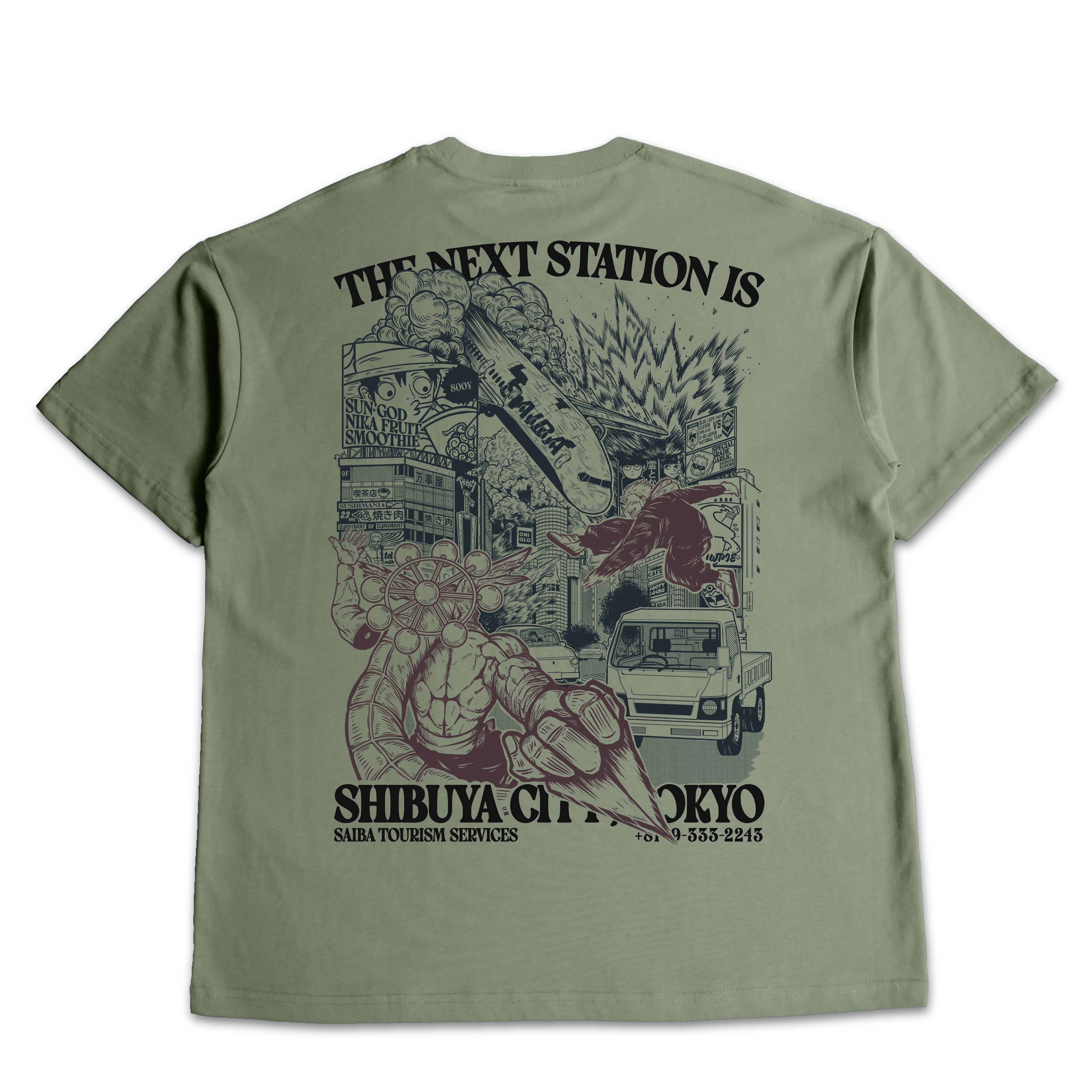 Shibuya City Station Oversized T-shirt – Saiba Supplies