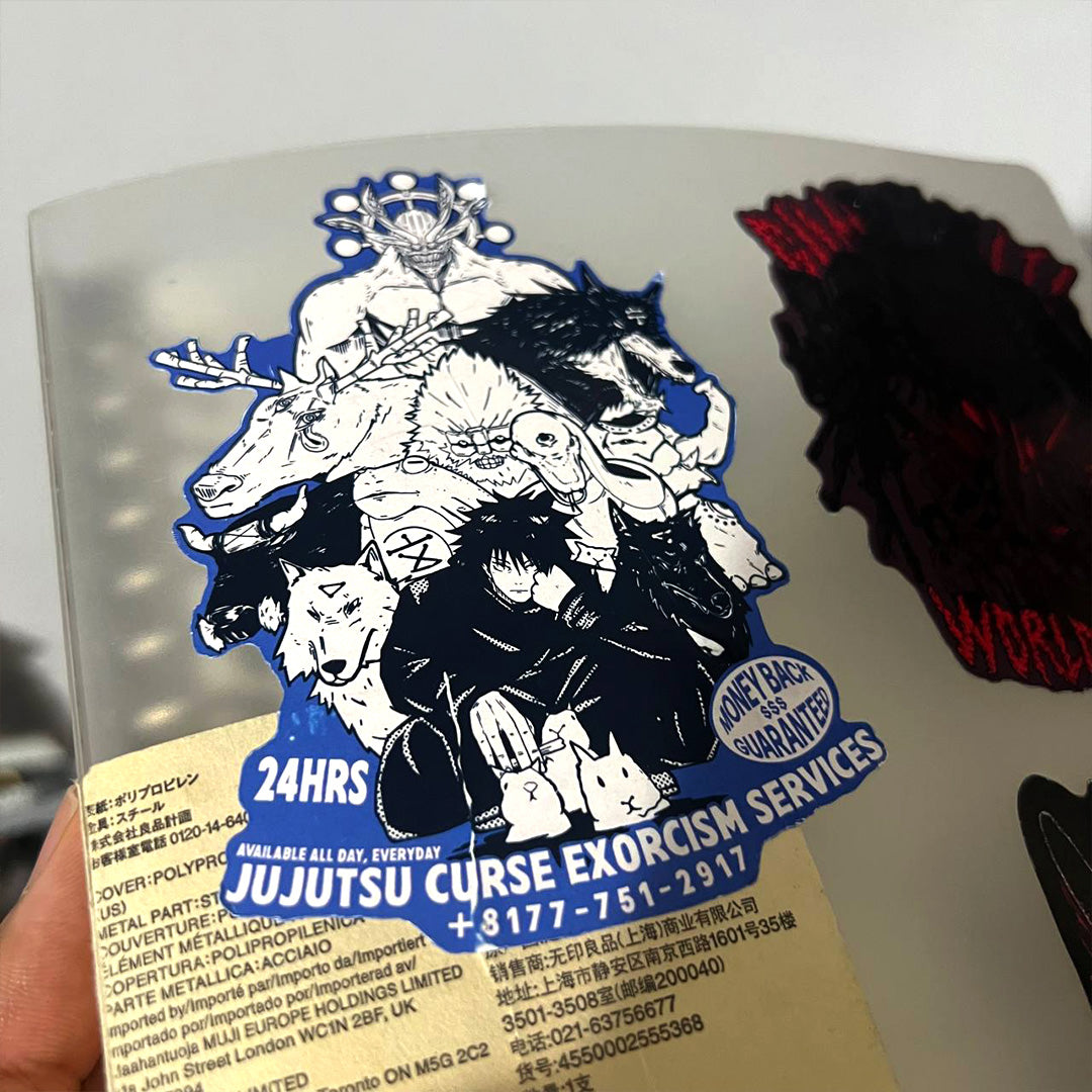 Jujutsu Exorcism Services Large Waterproof Sticker