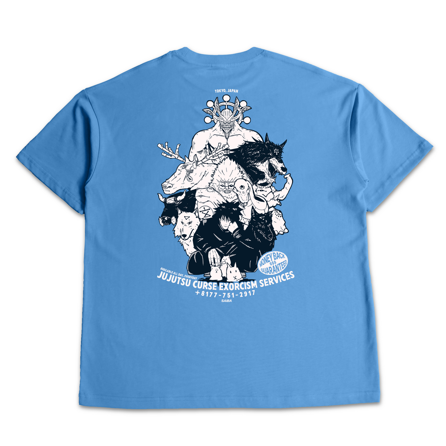 Jujutsu Exorcism Services Megumi Fushiguro Oversized T-Shirt