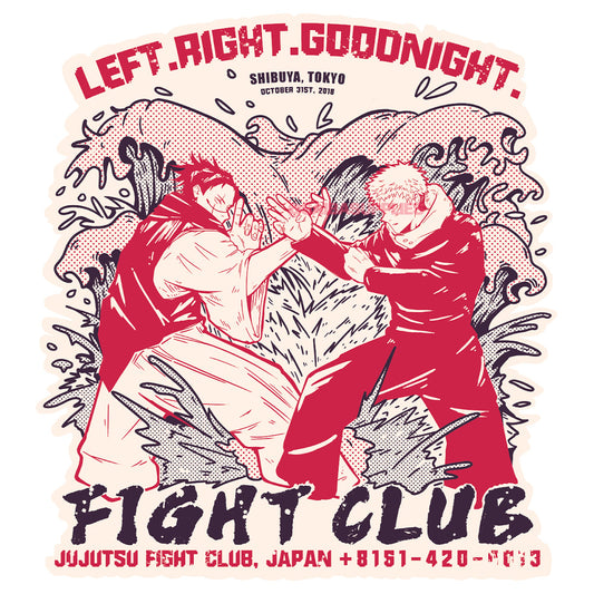 Left Right Goodnight Large Waterproof Sticker