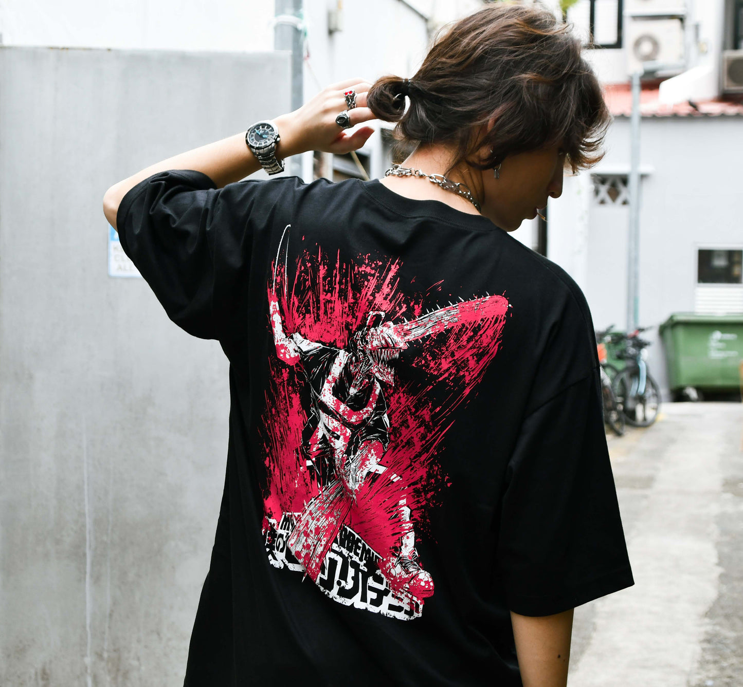 Chainsaw Man x My Hero Academia Oversized T-Shirt