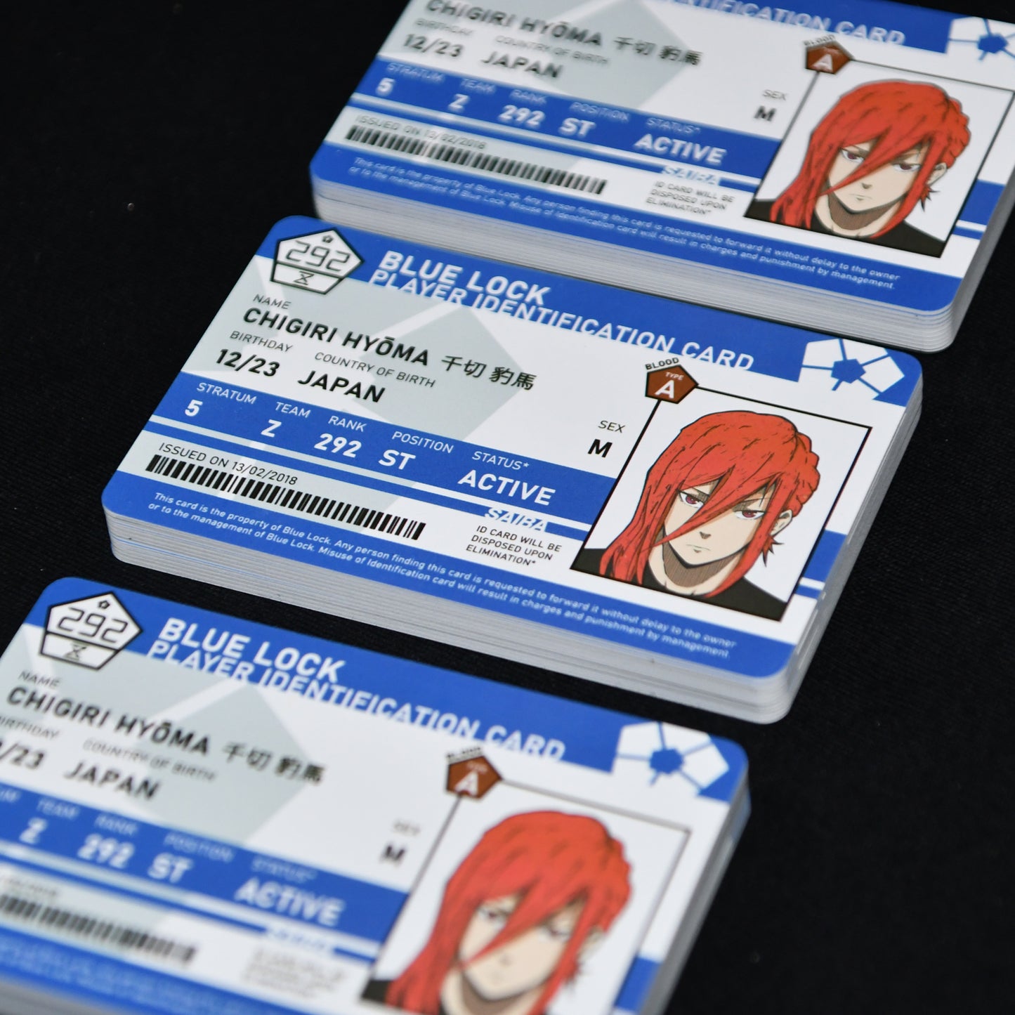 Blue Lock Identification Cards